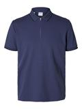 SLHFAVE SPORT ZIP SS POLO NOOS oceana