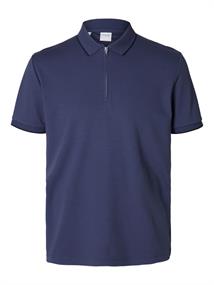 SLHFAVE SPORT ZIP SS POLO NOOS oceana