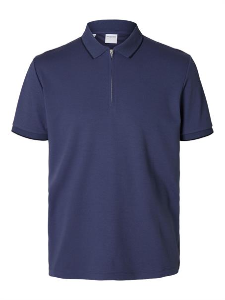 SLHFAVE SPORT ZIP SS POLO NOOS oceana