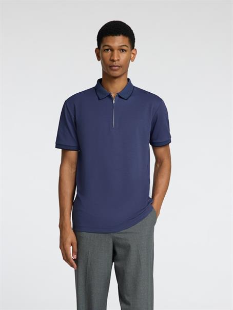 SLHFAVE SPORT ZIP SS POLO NOOS oceana