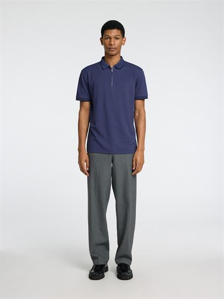 SLHFAVE SPORT ZIP SS POLO NOOS oceana