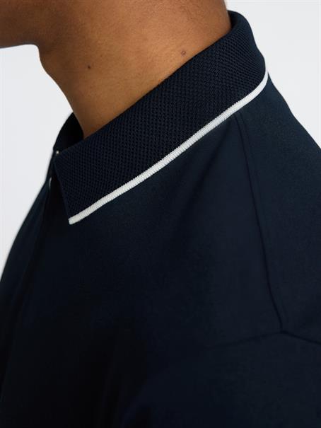 SLHFAVE SPORT ZIP SS POLO NOOS sky captain