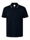 SLHFAVE SPORT ZIP SS POLO NOOS sky captain