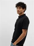 SLHFAVE ZIP SS POLO NOOS black
