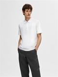 SLHFAVE ZIP SS POLO NOOS cloud dancer