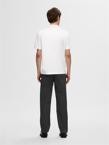 SLHFAVE ZIP SS POLO NOOS cloud dancer