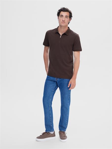 SLHFAVE ZIP SS POLO NOOS demitasse