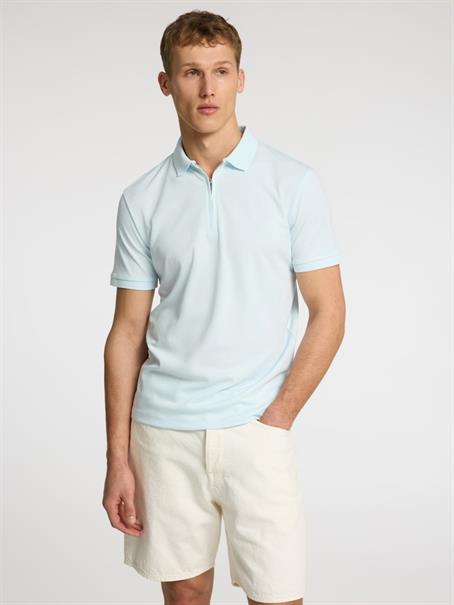 SLHFAVE ZIP SS POLO NOOS ice melt
