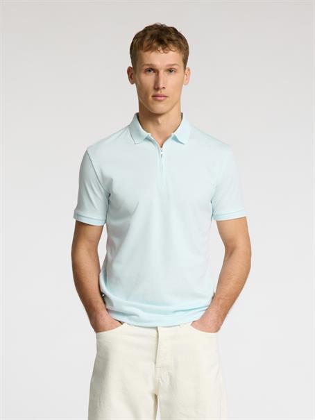 SLHFAVE ZIP SS POLO NOOS ice melt