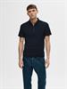 SLHFAVE ZIP SS POLO NOOS sky captain
