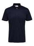 SLHFAVE ZIP SS POLO NOOS sky captain