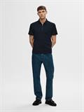SLHFAVE ZIP SS POLO NOOS sky captain