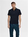 SLHFAVE ZIP SS POLO NOOS sky captain