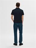 SLHFAVE ZIP SS POLO NOOS sky captain