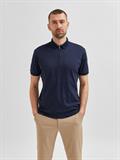 SLHFAVE ZIP SS POLO NOOS sky captain
