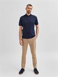 SLHFAVE ZIP SS POLO NOOS sky captain