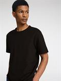 SLHJOSEPH PIQUE SS O-NECK TEE black