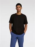 SLHJOSEPH PIQUE SS O-NECK TEE black