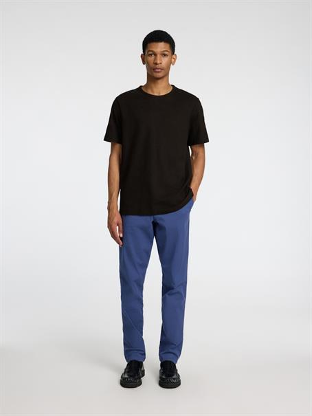 SLHJOSEPH PIQUE SS O-NECK TEE black