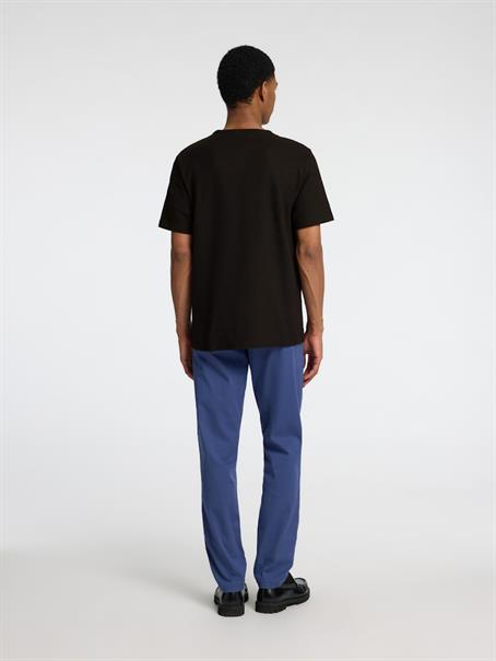SLHJOSEPH PIQUE SS O-NECK TEE black