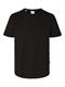 SLHJOSEPH PIQUE SS O-NECK TEE black