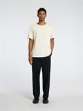 SLHJOSEPH PIQUE SS O-NECK TEE egret