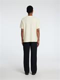 SLHJOSEPH PIQUE SS O-NECK TEE egret