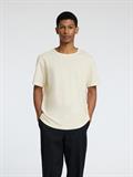 SLHJOSEPH PIQUE SS O-NECK TEE egret