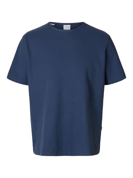 SLHJOSEPH PIQUE SS O-NECK TEE oceana
