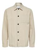 SLHLOOSEBLAS-LINEN OVERSHIRT LS W NOOS angora