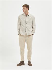 SLHLOOSEBLAS-LINEN OVERSHIRT LS W NOOS angora
