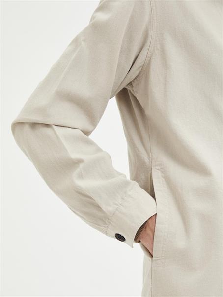 SLHLOOSEBLAS-LINEN OVERSHIRT LS W NOOS angora