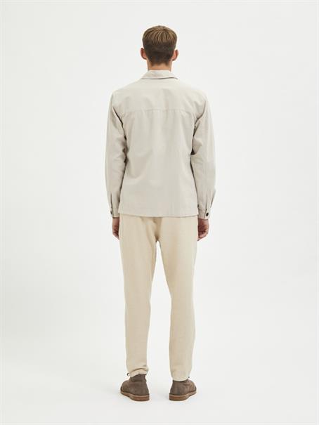 SLHLOOSEBLAS-LINEN OVERSHIRT LS W NOOS angora