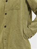 SLHLOOSEBLAS-LINEN OVERSHIRT LS W NOOS olive branch