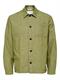 SLHLOOSEBLAS-LINEN OVERSHIRT LS W NOOS olive branch