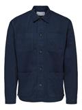 SLHLOOSETONY OVERSHIRT LS W NOOS navy blazer