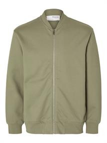 SLHMACK SWEAT BOMBER LS NOOS vetiver