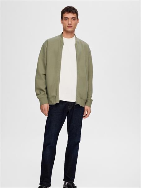 SLHMACK SWEAT BOMBER LS NOOS vetiver
