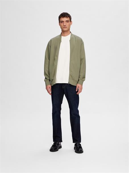 SLHMACK SWEAT BOMBER LS NOOS vetiver