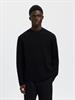 SLHMIKE LIGHT LS KNIT RELAXED MOCK NECK black