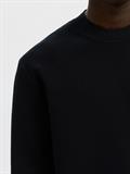 SLHMIKE LIGHT LS KNIT RELAXED MOCK NECK black