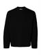 SLHMIKE LIGHT LS KNIT RELAXED MOCK NECK black
