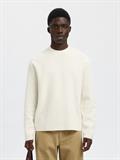 SLHMIKE LIGHT LS KNIT RELAXED MOCK NECK egret
