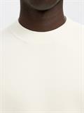 SLHMIKE LIGHT LS KNIT RELAXED MOCK NECK egret