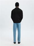SLHMIKE LIGHT RELAXED POLO CARDIGAN NOOS black