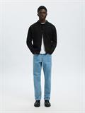 SLHMIKE LIGHT RELAXED POLO CARDIGAN NOOS black