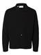 SLHMIKE LIGHT RELAXED POLO CARDIGAN NOOS black