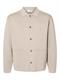 SLHMIKE LIGHT RELAXED POLO CARDIGAN NOOS oatmeal