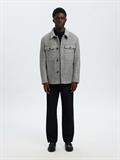 SLHMITCH WOOL BLEND SHACKET NOOS grey melange
