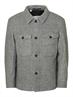 SLHMITCH WOOL BLEND SHACKET NOOS grey melange